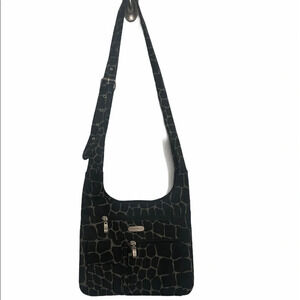New Baggallini Black Travel Croosbody Bag